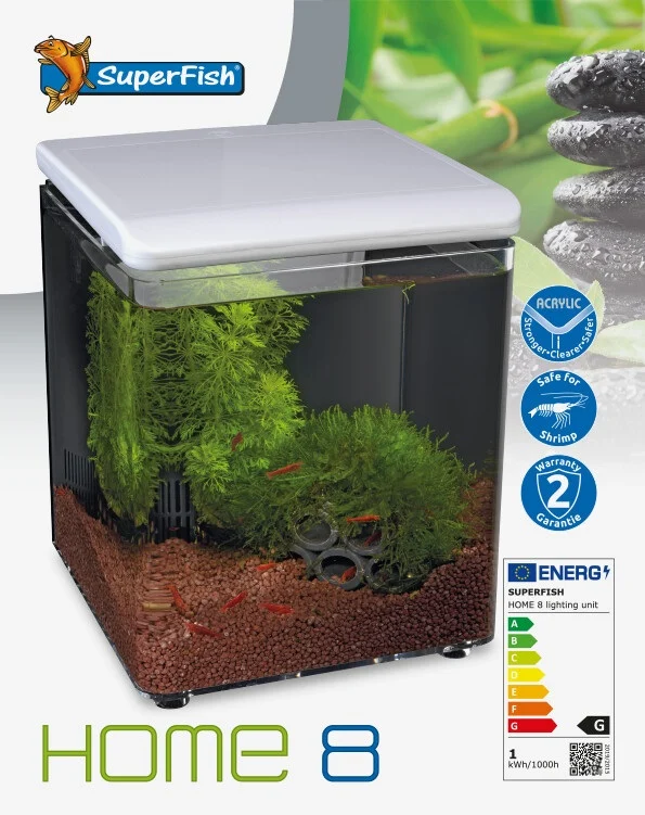 SuperFish  Home 8 aquarium wit Superfish afbeelding