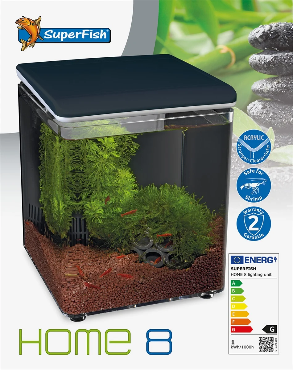 SuperFish  Home 8 aquarium zwart Superfish afbeelding