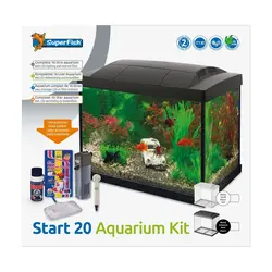 Start 20 aquarium zwart Superfish