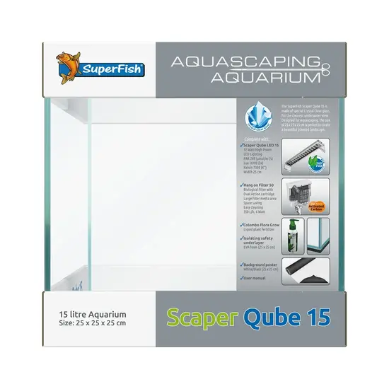 SuperFish  Scraper qube aquarium 15 Superfish