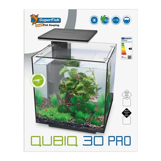 SuperFish  Qubiq 30 aquarium pro zwart Superfish