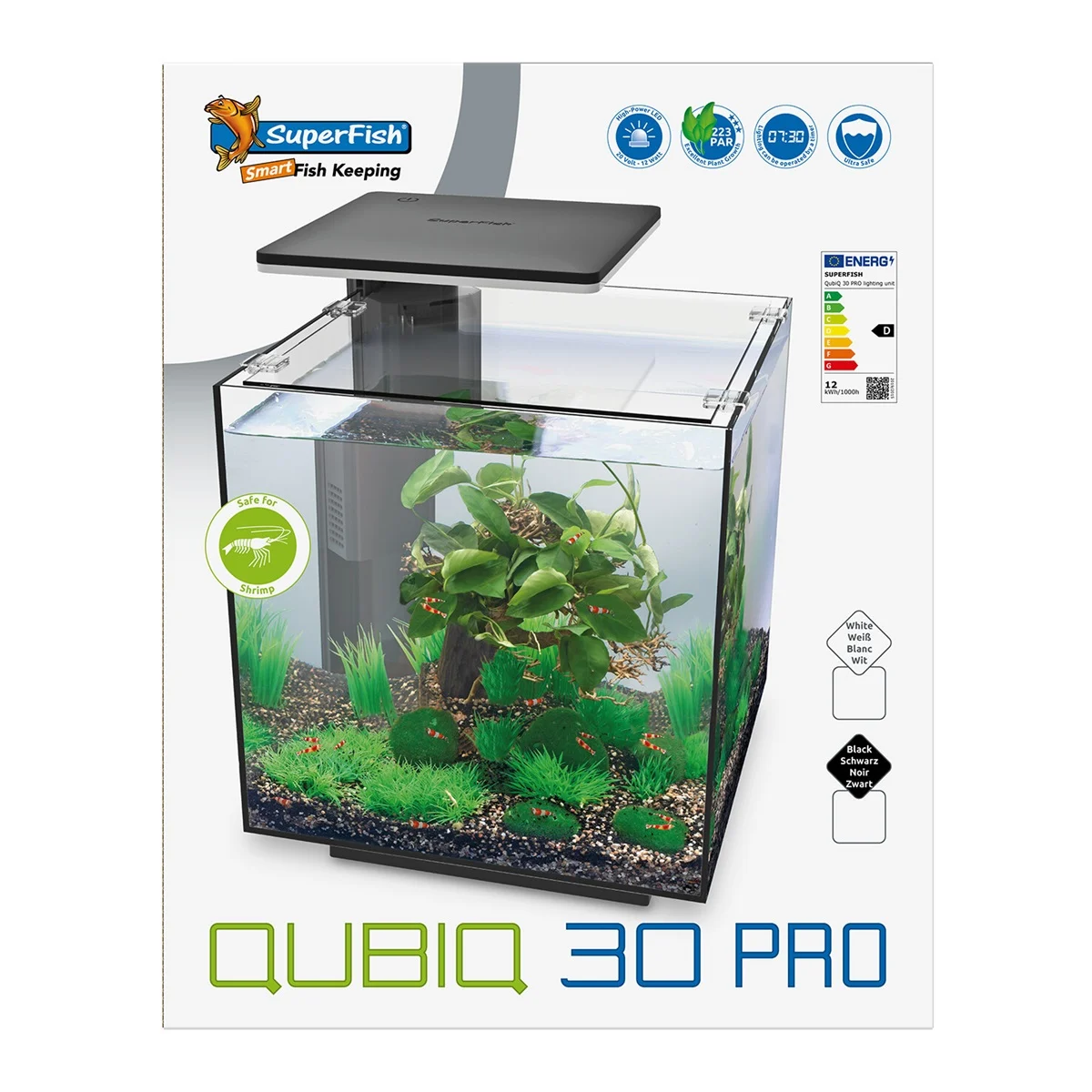 SuperFish  Qubiq 30 aquarium pro zwart Superfish afbeelding