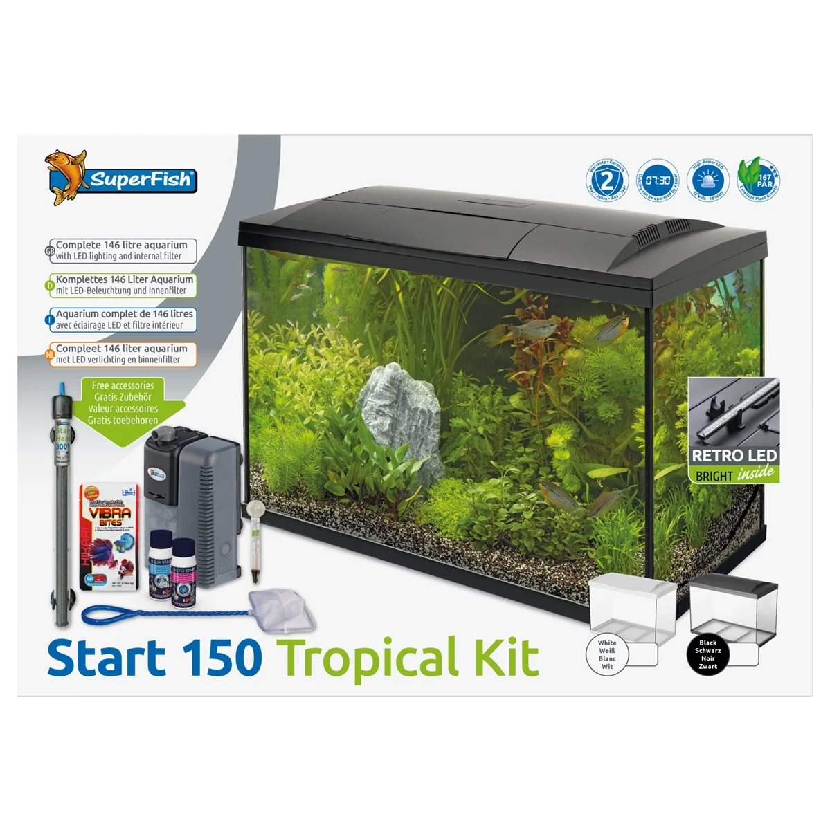 SuperFish  Aquarium start 150 tropical kit wit - SuperFish afbeelding