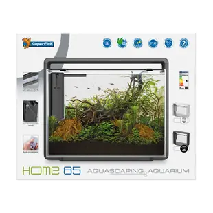 Aquarium home 85 zwart - SuperFish