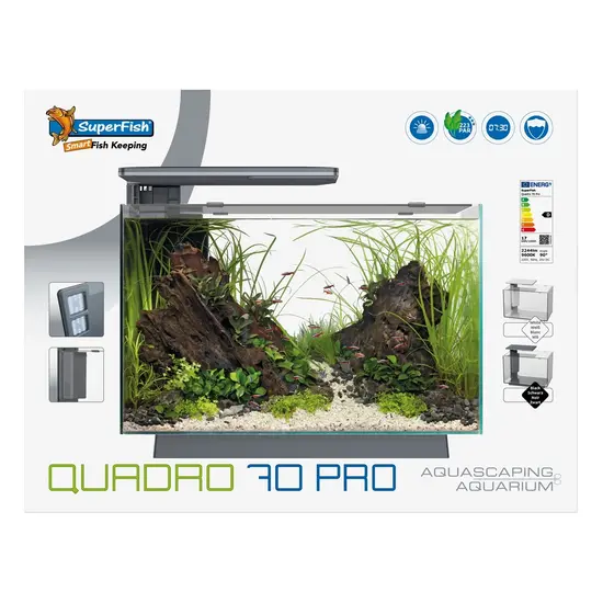 SuperFish  Aquarium quadro 70 pro wit - SuperFish