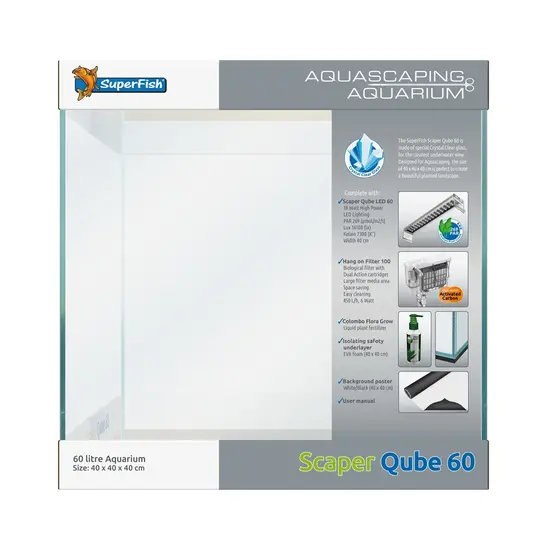 SuperFish  Aquarium scraper qube 60 - SuperFish