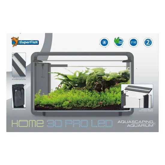 SuperFish  Home proled 30 aquarium zwart - Superfish