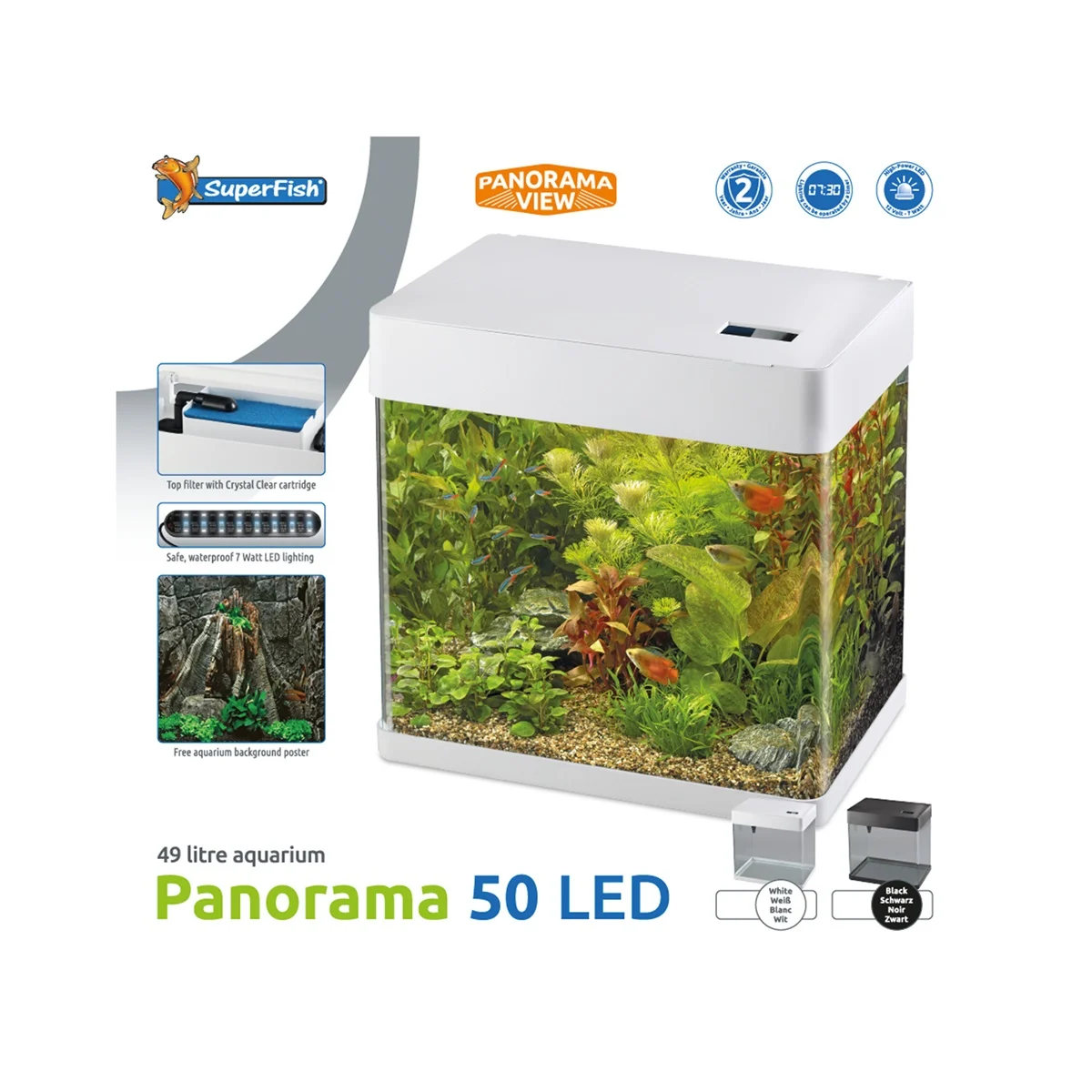 SuperFish  Panorama 50 aquarium wit - Superfish afbeelding