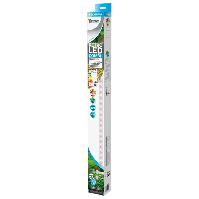 SuperFish  Retro Led combi aquariumverlichting T8 JT5 60CM/18W - Superfish afbeelding