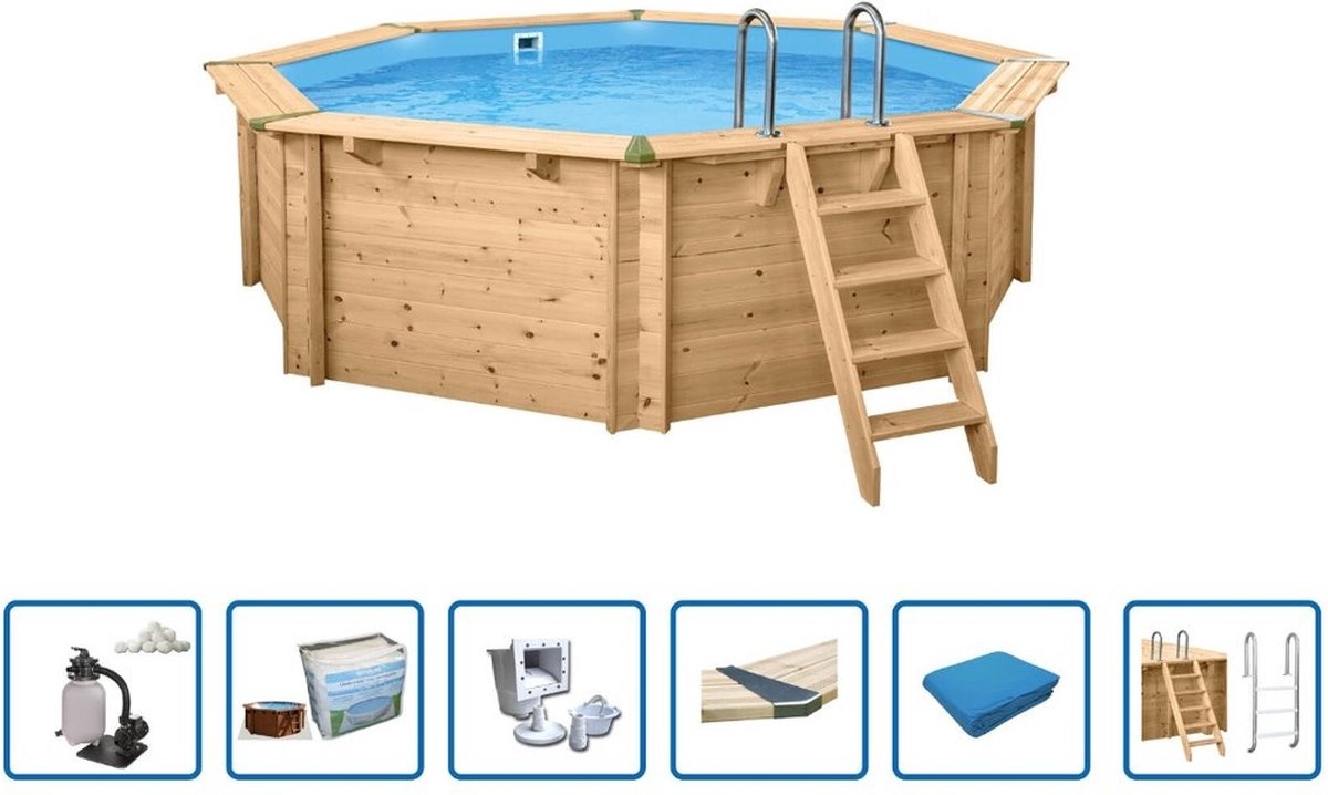 Interline  Zwembad Interline Bali rond 4,40m/1,36m - Deluxe pakket afbeelding