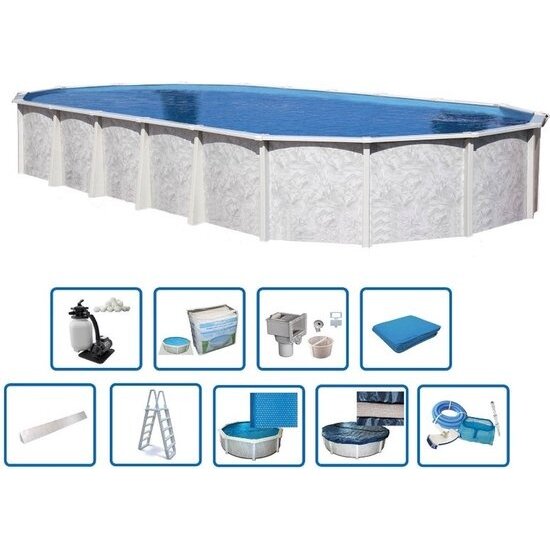 Interline  Zwembad Interline Diana ovaal 8,50x4,90m Premium pakket