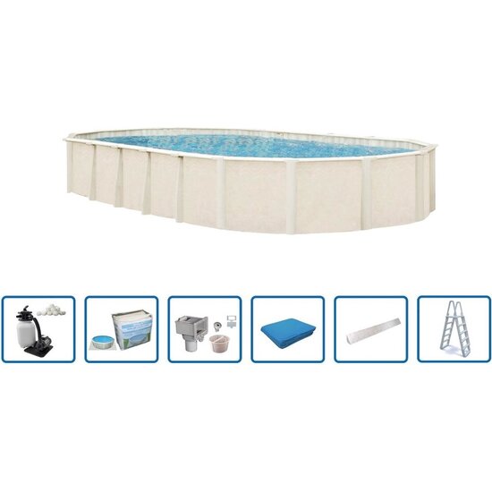 Interline  Zwembad Interline Century ovaal 10,50x5,50m Deluxe pakket