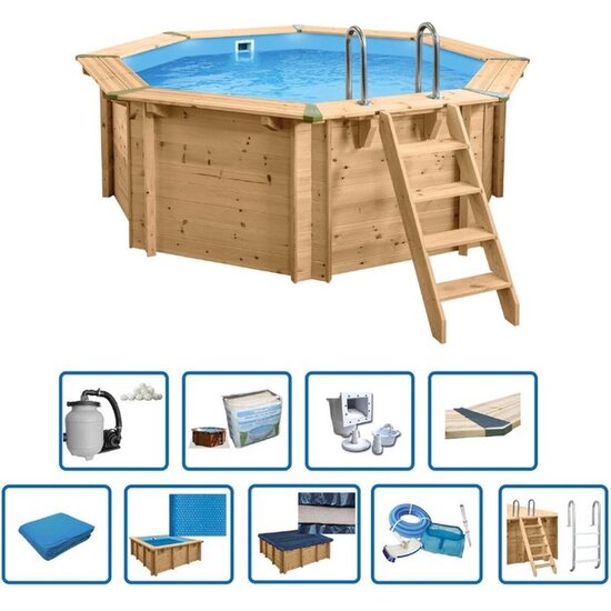 Interline  Zwembad Interline Bali rond 3,55m/1,16m - Premium pakket