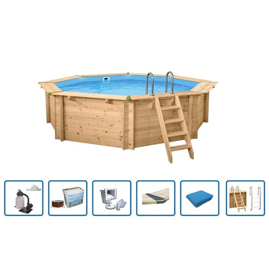 Interline  Zwembad Interline Bali rond 5,30m/1,36m - Basis pakket