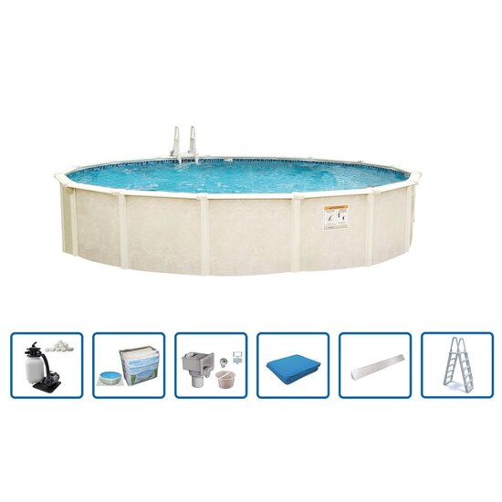 Interline  Zwembad Century rond 6,40m Deluxe Pakket - Interline