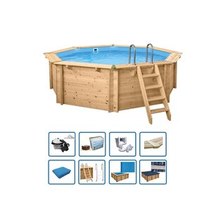 Zwembad Java rond 5,30m Deluxe Pakket - Interline