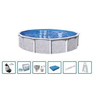 Zwembad Diana rond 4,90m Deluxe pakket - Interline