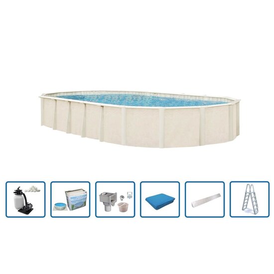 Interline  Zwembad Interline Century ovaal 8,50x4,90m Deluxe pakket
