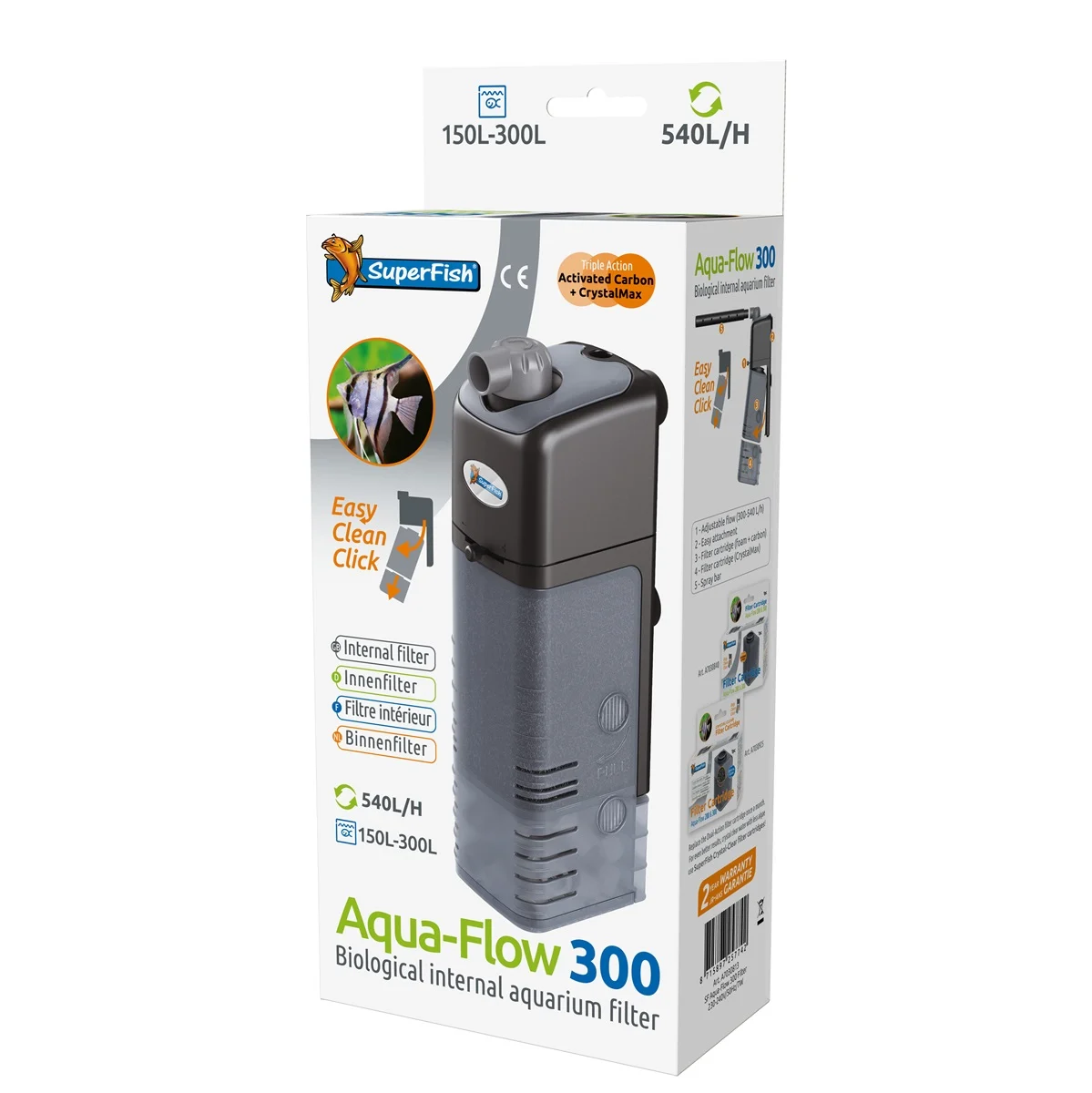 SuperFish  Aquaflow 300 Filter 540 L/H - Superfish afbeelding