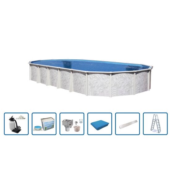 Interline  Zwembad Diana ovaal 8,50x4,90m Deluxe pakket - Interline