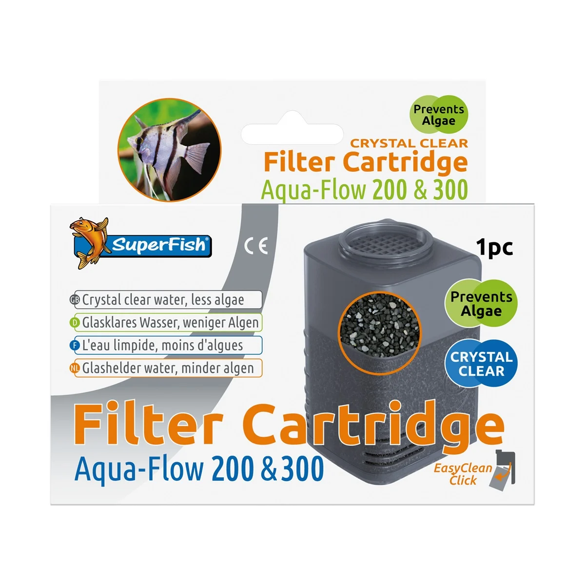 SuperFish  Aquaflow 200/300 Crystal Clear Cartridge 1X - Superfish afbeelding