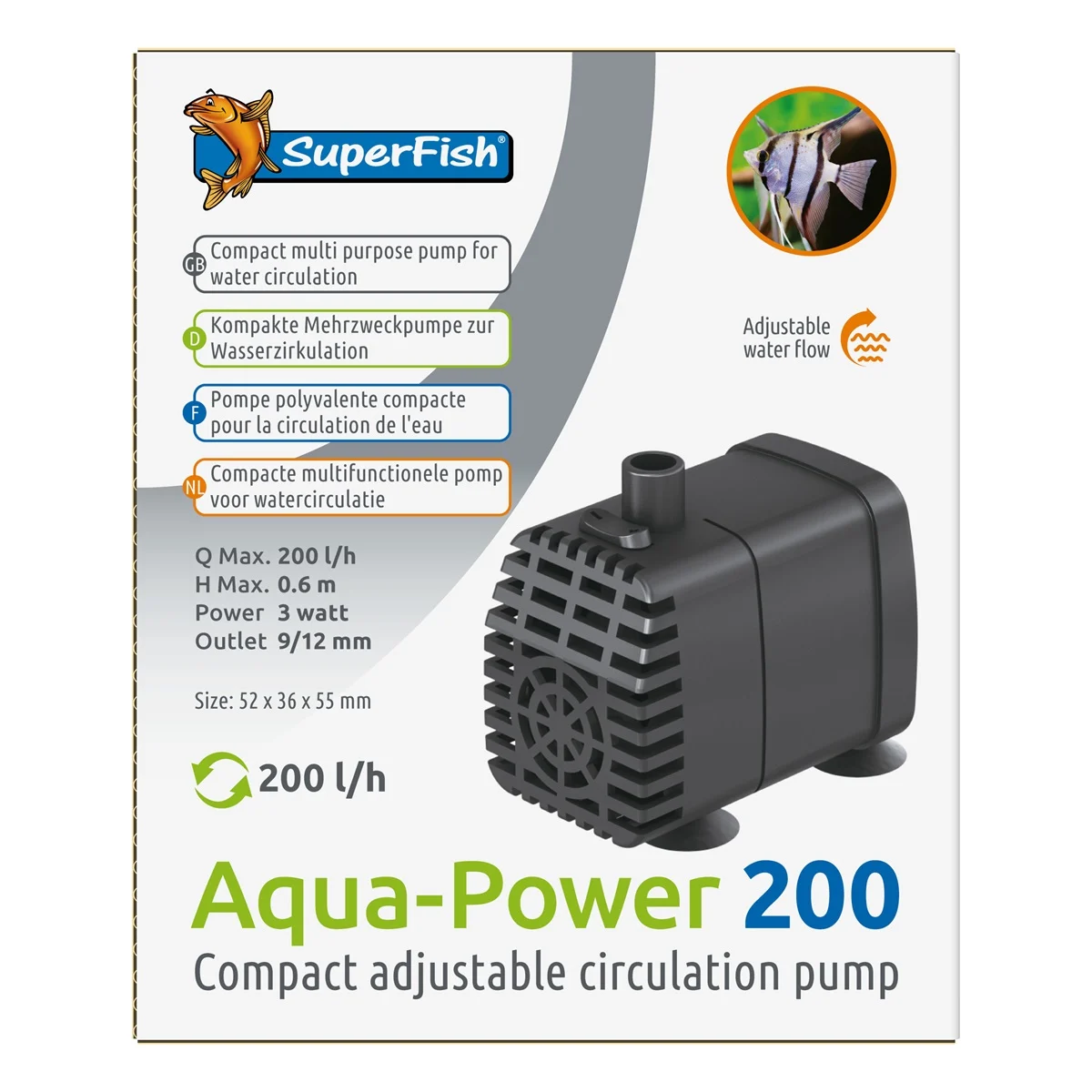 SuperFish  Aquapower 200 L/H - Superfish afbeelding