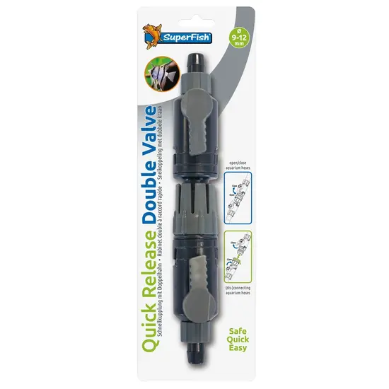 SuperFish  Dubbelkraan Snelkoppeling 9/12MM - Superfish