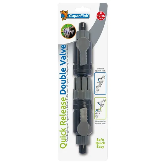 SuperFish  Dubbelkraan Snelkoppeling 12/16MM - Superfish