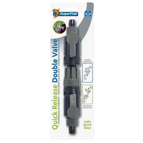 SuperFish  Dubbelkraan Snelkoppeling 16/22MM - Superfish