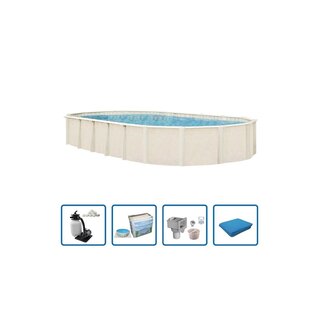 Zwembad Century ovaal 10,50x5,50m Basis Pakket - Interline