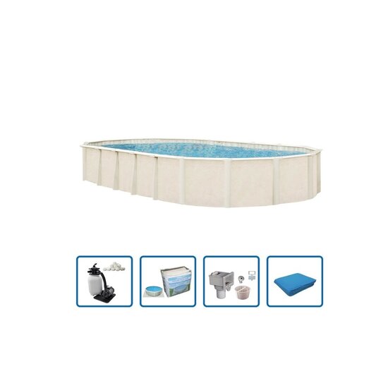Interline  Zwembad Century ovaal 10,50x5,50m Basis Pakket - Interline