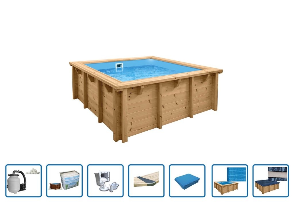 Interline  Zwembad Bali rechthoek 2,10x2,10m/0,78cm - Deluxe pakket - Interline afbeelding