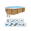 Interline  Zwembad Bali ovaal 6,40x4,00m/1,38m - Premium pakket - Interline