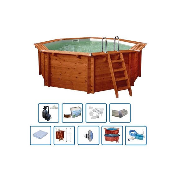 Interline  Zwembad Sumatra rond 5,30m/1,38m - Premium pakket - Interline
