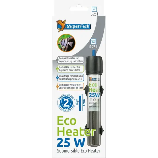 SuperFish  Eco Heater 25W 0-25L (17CM) - Superfish