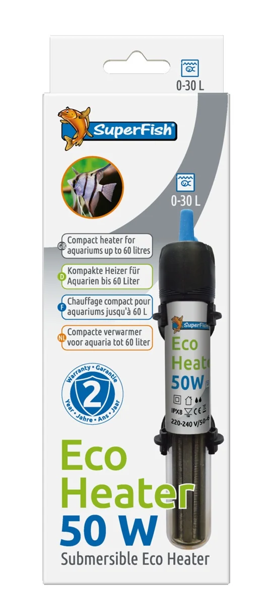 SuperFish  Eco Heater 50W 20-50L (17CM) - Superfish afbeelding
