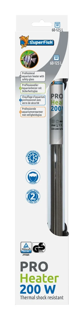 SuperFish  Pro Heater 200W 60-200L (35CM) - Superfish afbeelding