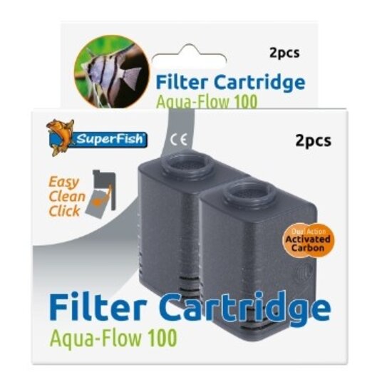 SuperFish  Aquaflow 100/150 easy click cartridge 2x - Superfish