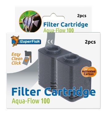 SuperFish  Aquaflow 100/150 easy click cartridge 2x - Superfish afbeelding