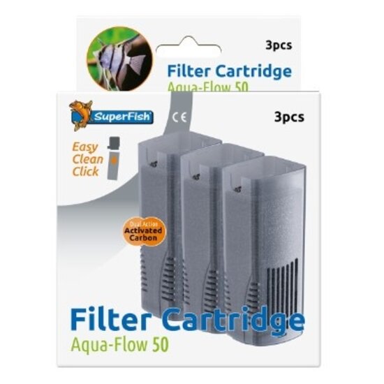 SuperFish  Aquaflow 50 easy click cartridge 3x - Superfish