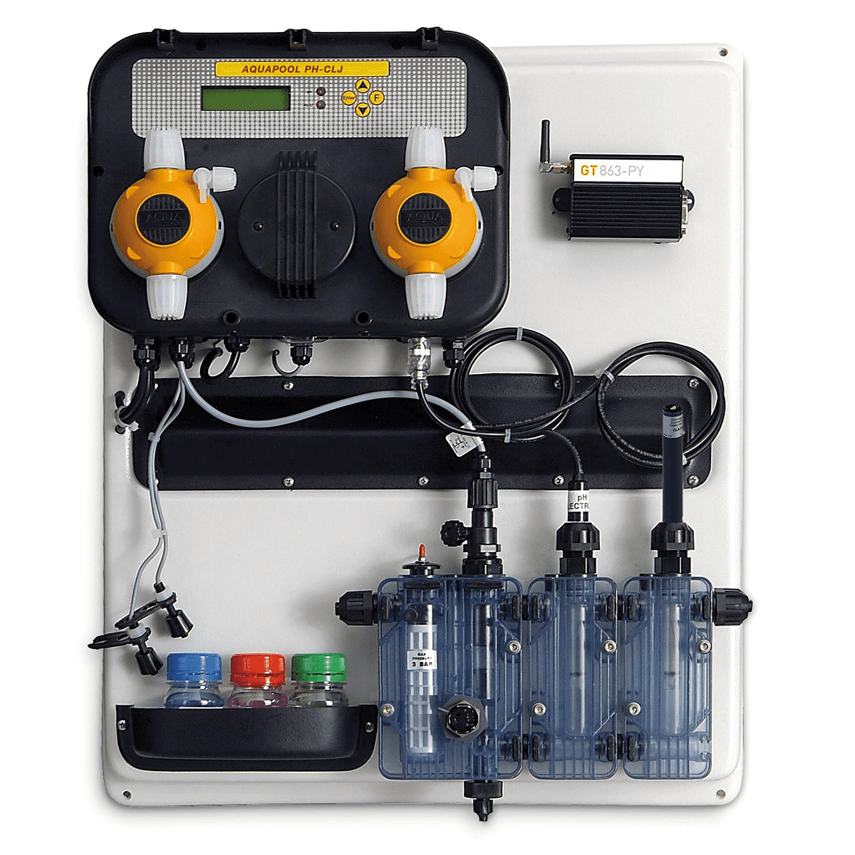 HRS A-Pool pH 10 l/h | CL 5 l/h | zwembadregeling | luxe paneel - HRS