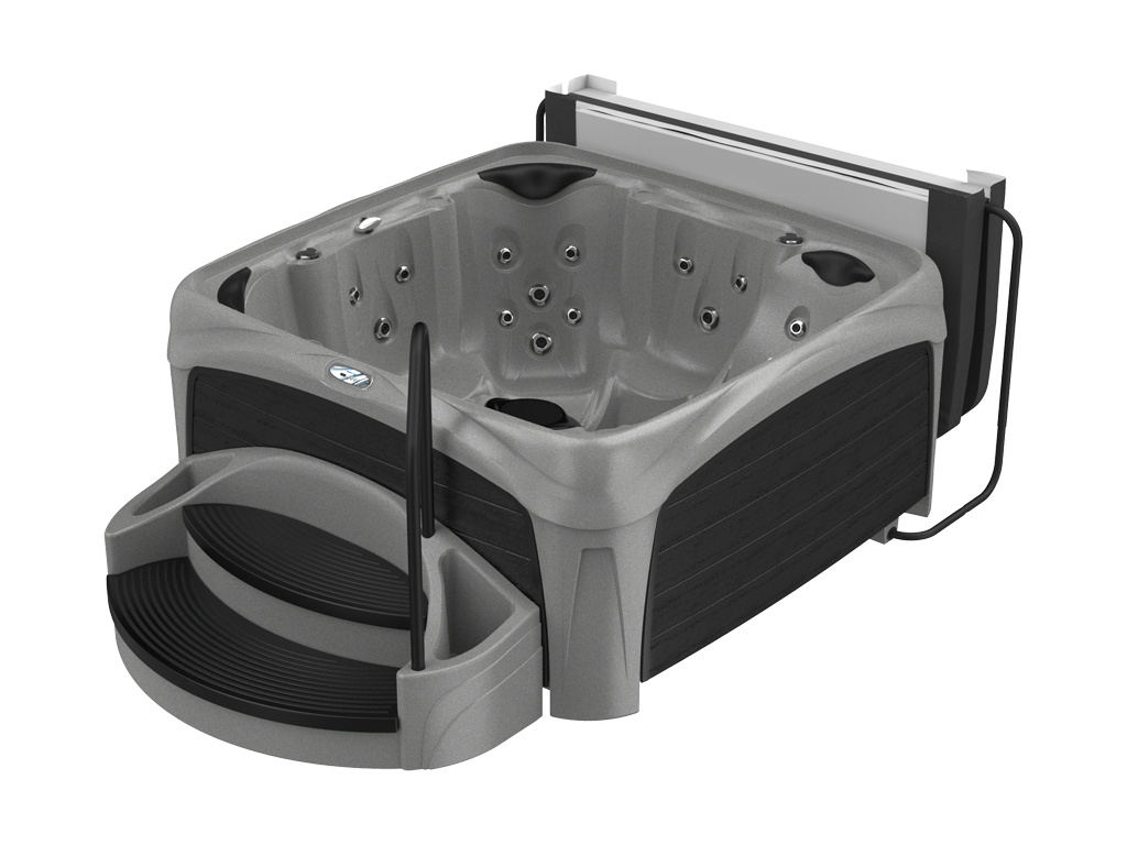 Interline  Spa Crossover 730L Mystic Diamond/Black – 5-6 personen lounge afbeelding