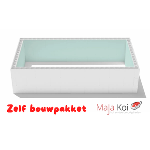 Zelfbouwpakket zwembad van high density polystyreen blokken - 6,00 x 3,00 x 1,50m