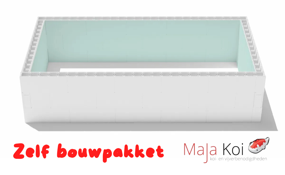 MaJa Koi Zelfbouwpakket zwembad van high density polystyreen blokken - 6,00 x 3,00 x 1,50m
