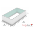 MaJa Koi Zelfbouwpakket zwembad van high density polystyreen blokken - 6,00 x 3,00 x 1,50m