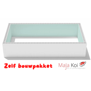 Zelfbouwpakket zwembad van high density polystyreen blokken - 7,00 x 3,50 x 1,50m