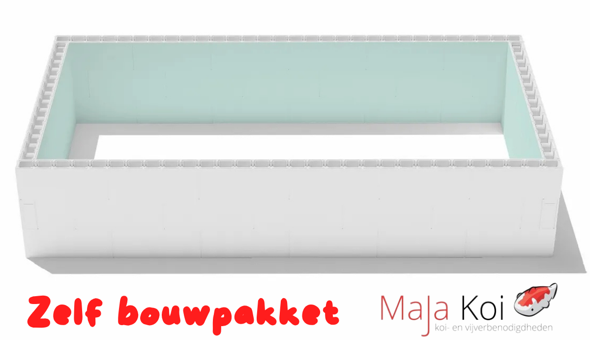 MaJa Koi Zelfbouwpakket zwembad van high density polystyreen blokken - 7,00 x 3,50 x 1,50m afbeelding