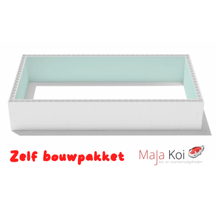 Zelfbouwpakket zwembad van high density polystyreen blokken - 8,00 x 4,00 x 1,50m