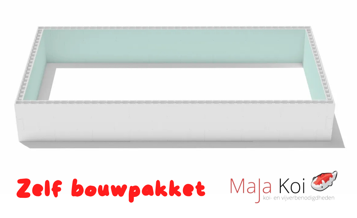 MaJa Koi Zelfbouwpakket zwembad van high density polystyreen blokken - 10,00 x 5,00 x 1,50m afbeelding