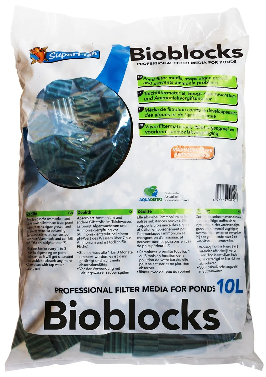 SuperFish  FILTER BIOBLOCKS ZAK 10 L - superfish afbeelding